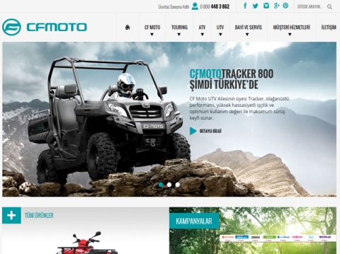 CF Moto Türkiye Web Sitesi Açıldı